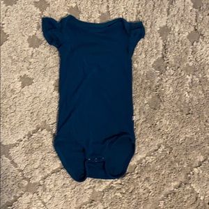 Posh Peanut Ruffled Cap Sleeve bodysuit